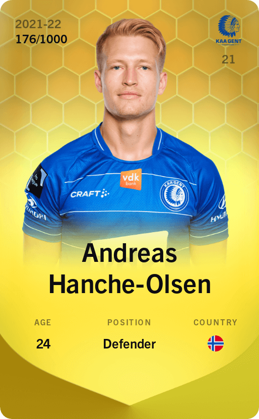 Andreas Hanche-Olsen 2021-22 • Limited 176/1000