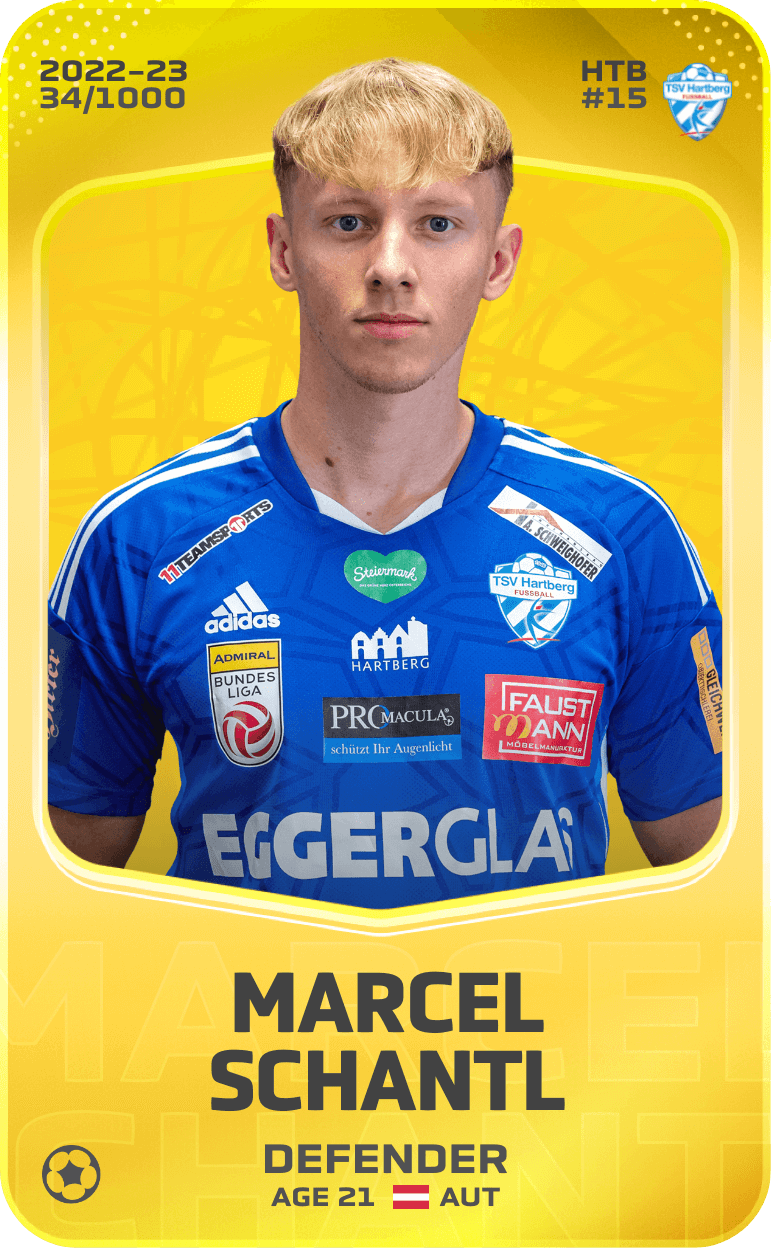 Marcel Schantl 2022-23 • Limited 34/1000