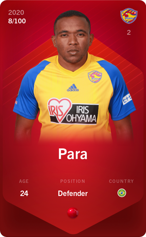 Sorare - Sorare Official - Para 2020-21 • Rare 8/100 - NFT # 109629457278585228095859505048894750719423334054519761113177151991656785650791