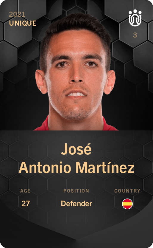 Sorare - Sorare Official - José Antonio Martínez 2021-22 • Unique - NFT # 8459611964666496553799346868411506307178825080266650455206136216781888501642