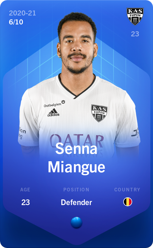 Sorare - Sorare Official - Senna Miangue 2020-21 • Super Rare 6/10 - NFT # 44599218891196386696811003500554265781228486849429892063412609106936046097301