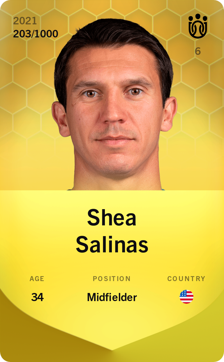 Sorare - Sorare Official - Shea Salinas 2021-22 • Limited 203/1000 - NFT # 105717114313449596483319343792094810446527365087853820405671935737624894709509