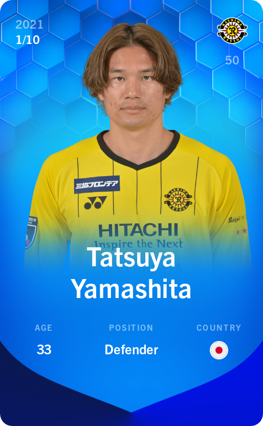 Sorare - Sorare Official - Tatsuya Yamashita 2021-22 • Super Rare 1/10 - NFT # 11600277920563772875064415547898669638230017505530973075728499771680603479507