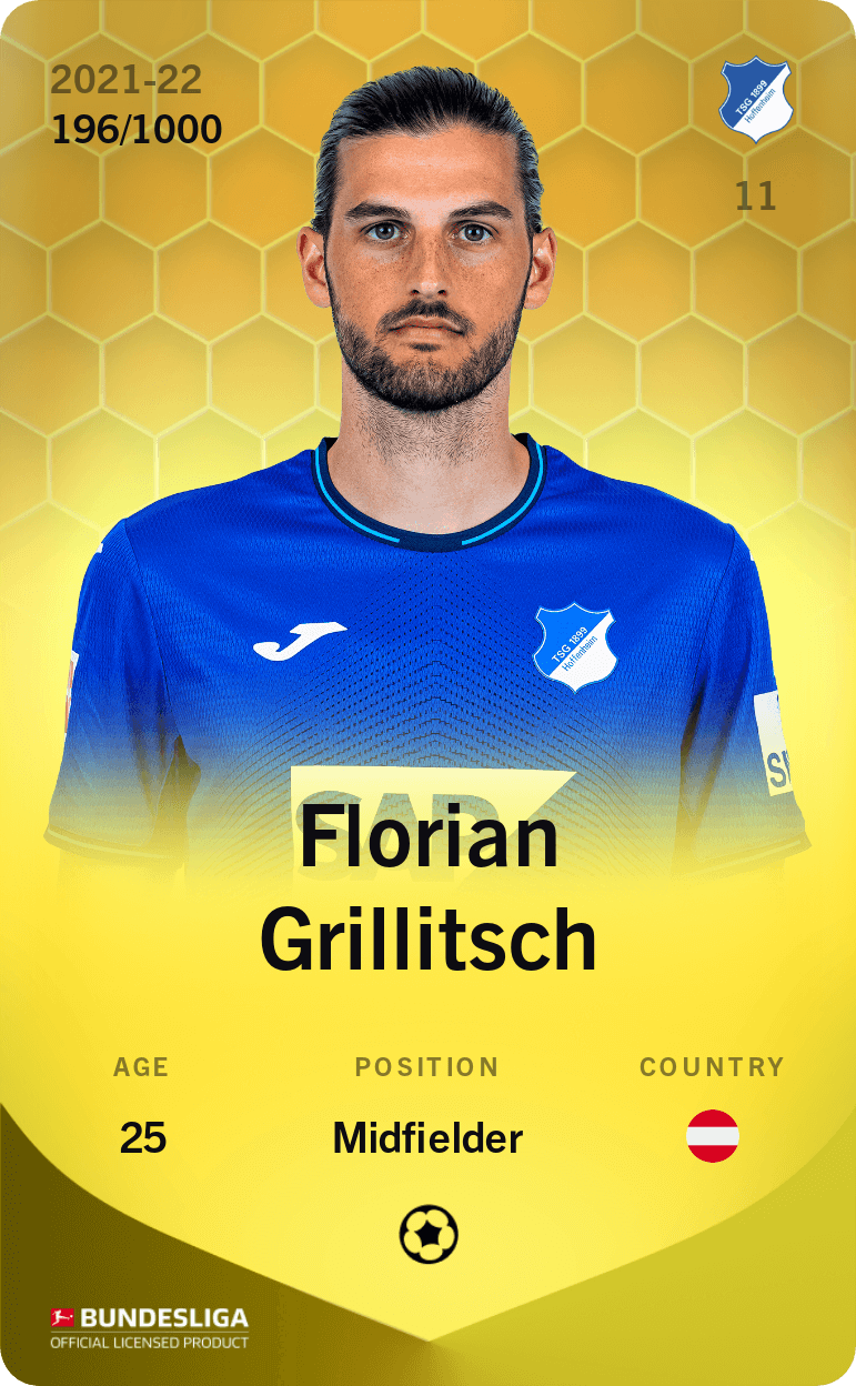 Florian Grillitsch 2021-22 • Limited 196/1000