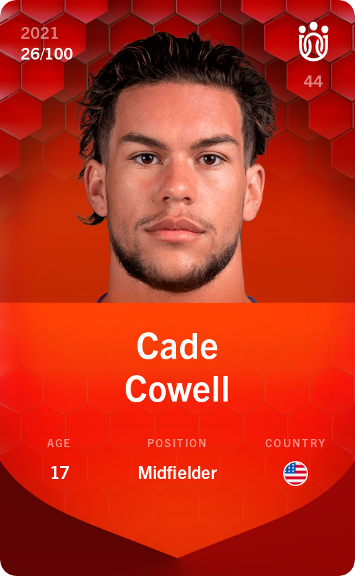 Sorare - Sorare Official - Cade Cowell 2021-22 • Rare 26/100 - NFT # 96167529206356089770488747467413105210540702577423736113006896311129712459448