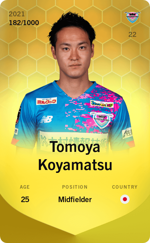 Tomoya Koyamatsu 2021-22 • Limited 182/1000