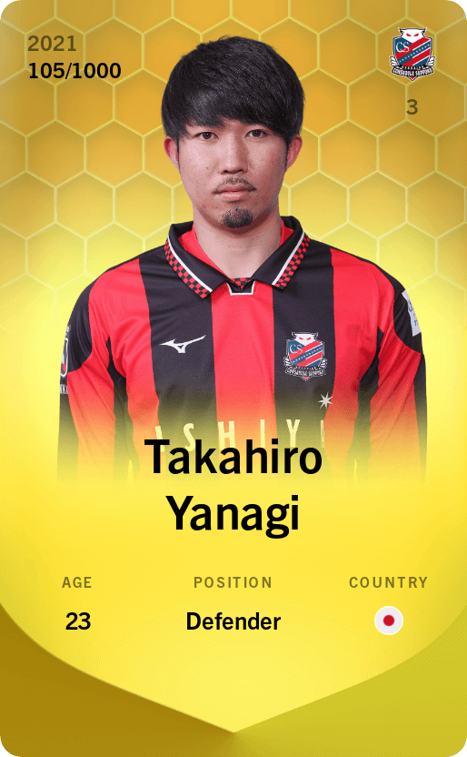 Takahiro Yanagi 2021-22 • Limited 105/1000