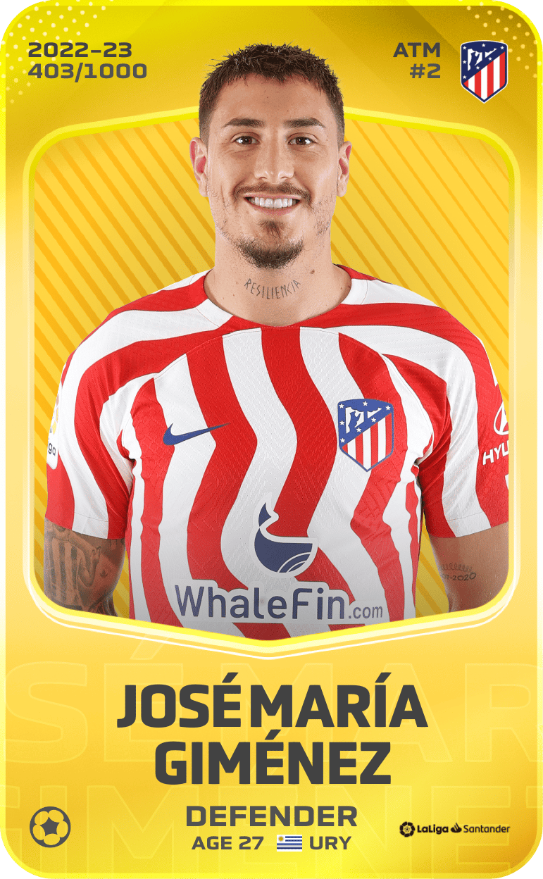 José María Giménez 2022-23 • Limited 403/1000