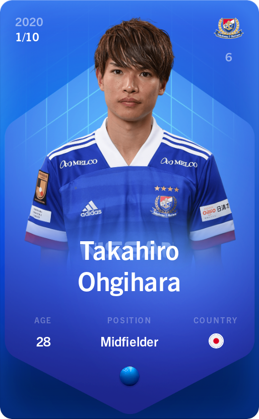 Sorare - Sorare Official - Takahiro Ohgihara 2020-21 • Super Rare 1/10 - NFT # 11388524210019271521626365358580398647599583624615205485682578462525274102924