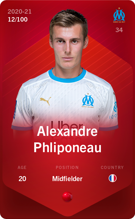 Sorare - Sorare Official - Alexandre Phliponeau 2020-21 • Rare 12/100 - NFT # 96406222630336288706202376531928521371479556854456967125299331404722288926442