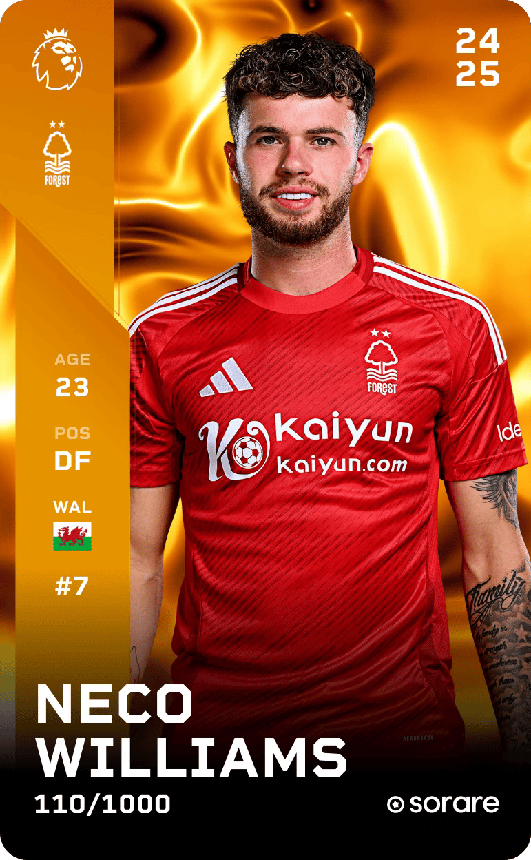 Neco Williams 2024-25 • Limited 110/1000