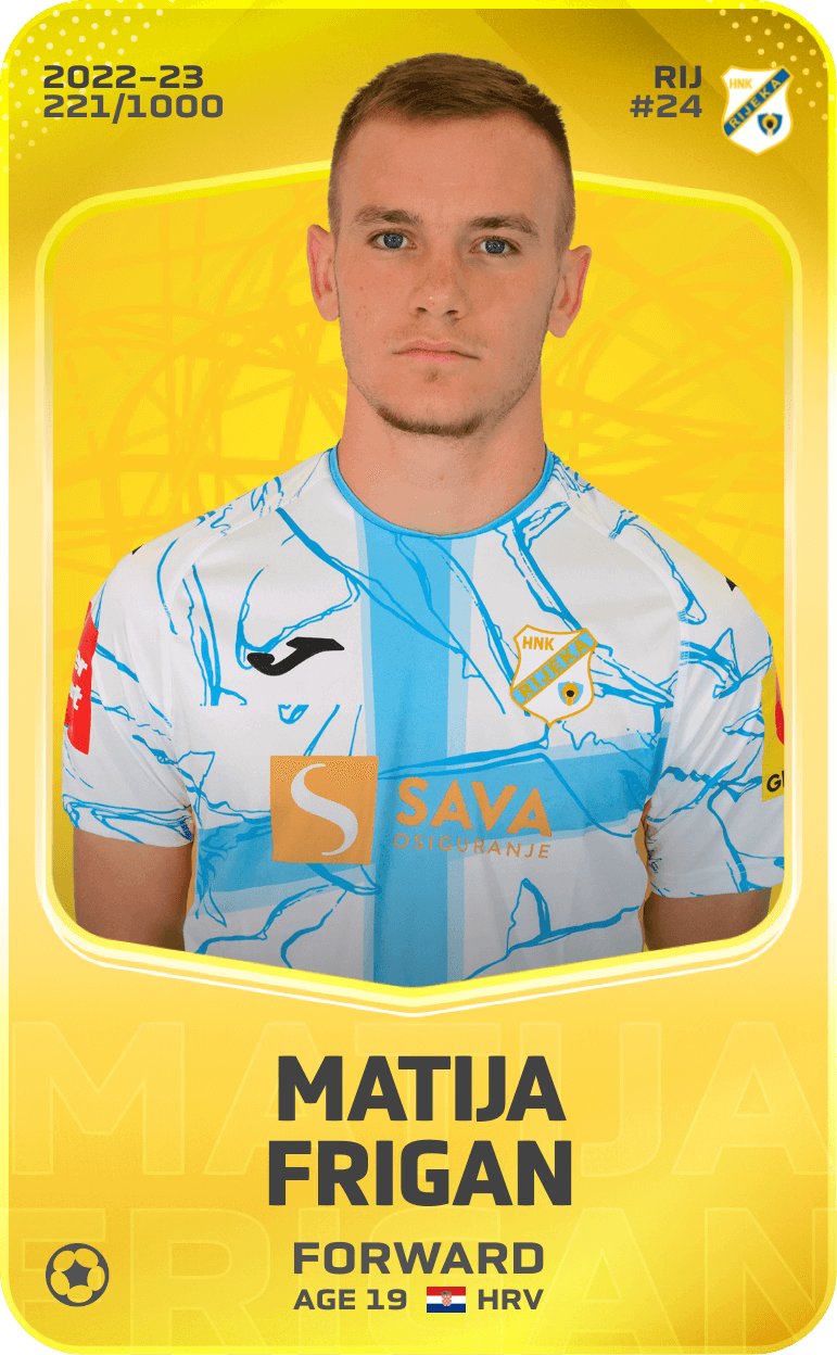 Matija Frigan 2022-23 • Limited 221/1000