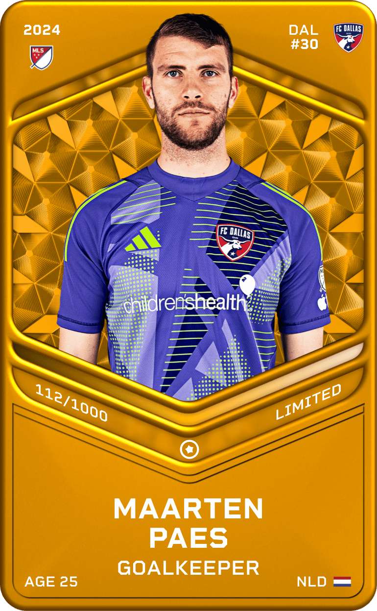 Maarten Paes 2024-25 • Limited 112/1000