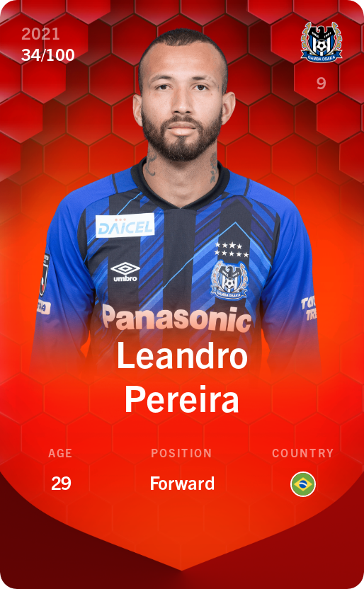 Sorare - Sorare Official - Leandro Pereira 2021-22 • Rare 34/100 - NFT # 68282416356519374858461819177825684121783873886574161696498060344554081548408