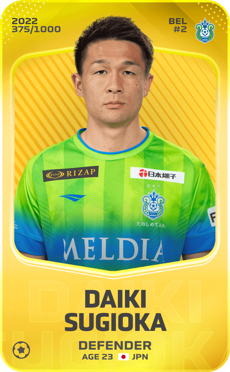 Daiki Sugioka 2022-23 • Limited 375/1000
