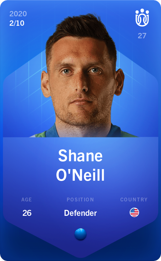 Sorare - Sorare Official - Shane O'Neill 2020-21 • Super Rare 2/10 - NFT # 93029325852812018523288299624662508184692606883457362257603730040725270776876