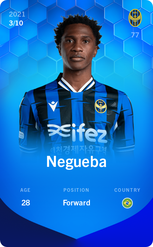 Sorare - Sorare Official - Negueba 2021-22 • Super Rare 3/10 - NFT # 51750085227787151431192887849511209112456159264077648578972578268207737632754