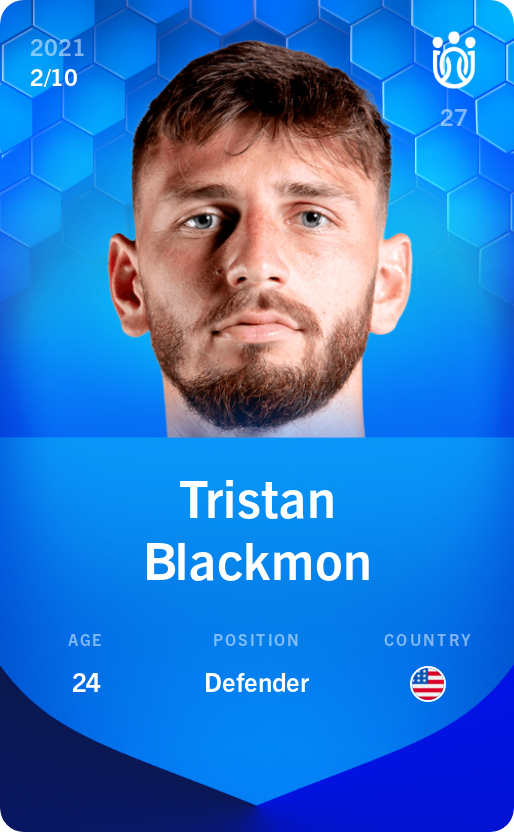 Sorare - Sorare Official - Tristan Blackmon 2021-22 • Super Rare 2/10 - NFT # 105127153726092565798300942047358484568160328393046909906665631515040852464249