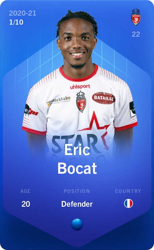 Sorare - Sorare Official - Eric Bocat 2020-21 • Super Rare 1/10 - NFT # 37102394491307474198036803605155431612834062168971150383019361036529161903420