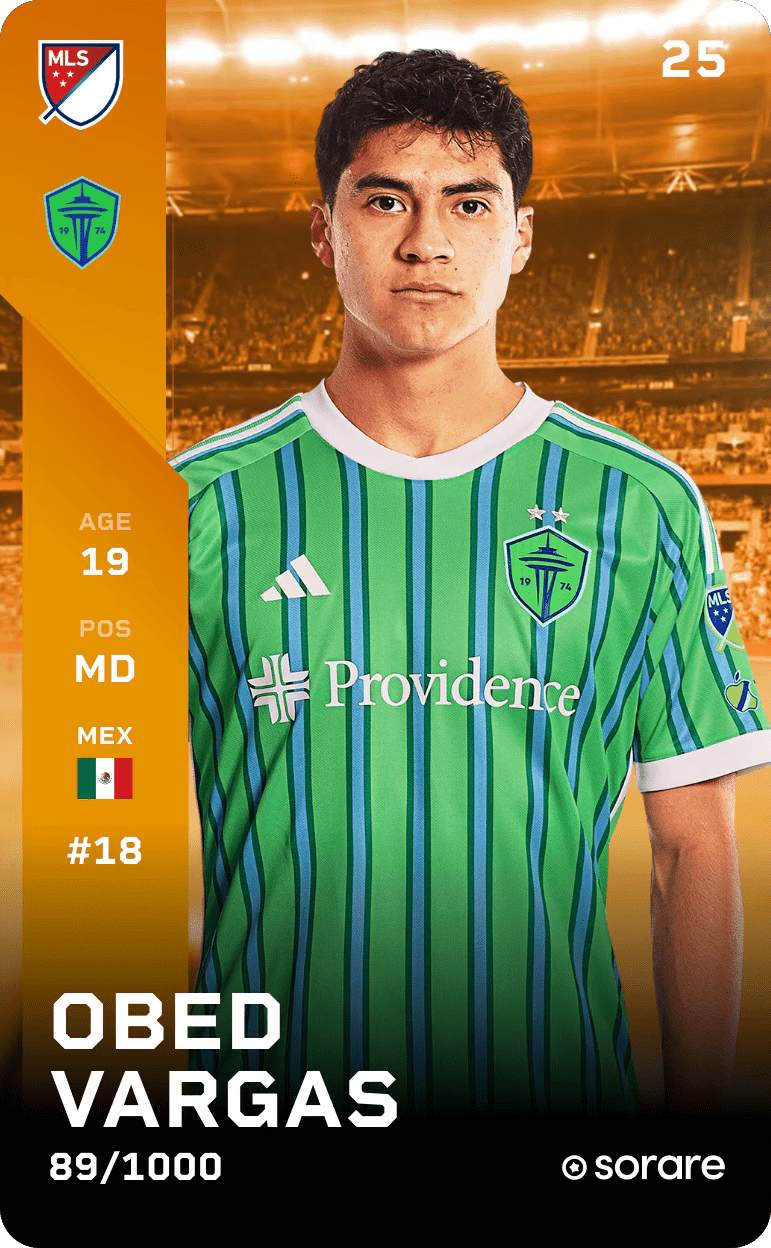 Obed Vargas 2025-26 • Limited 89/1000