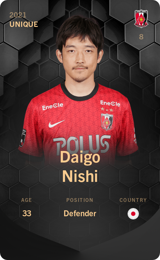 Sorare - Sorare Official - Daigo Nishi 2021-22 • Unique - NFT # 79379789689944601135280599437051793030593116837845293638775096656989691636746