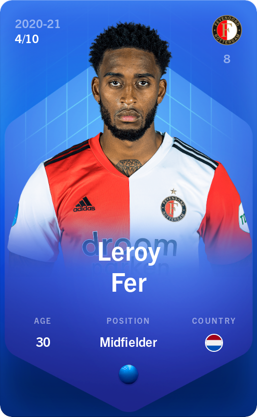 Sorare - Sorare Official - Leroy Fer 2020-21 • Super Rare 4/10 - NFT # 35217333093106530638035539340927133298896549875319390366545966010493583397984