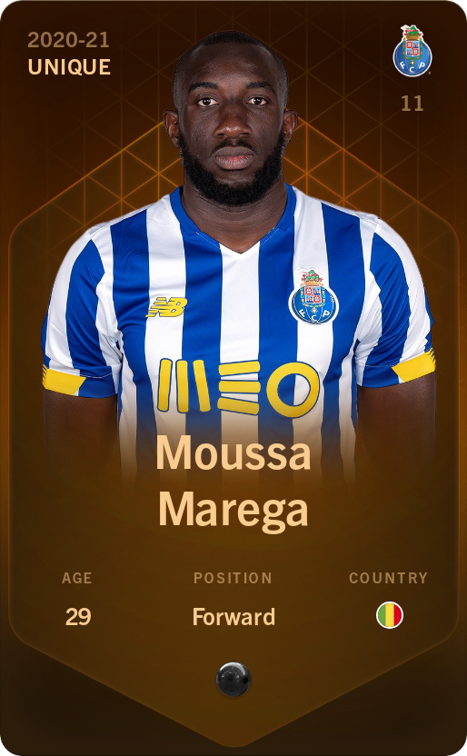 Sorare - Sorare Official - Moussa Marega 2020-21 • Unique - NFT # 22627484693589910045894766029319678348950701180391575115825726466116695019067
