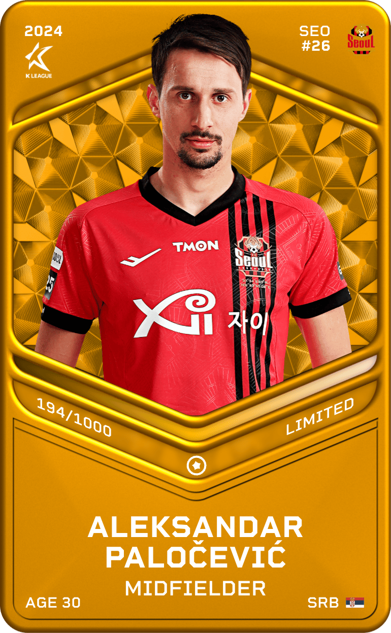 Aleksandar Paločević 2024-25 • Limited 194/1000