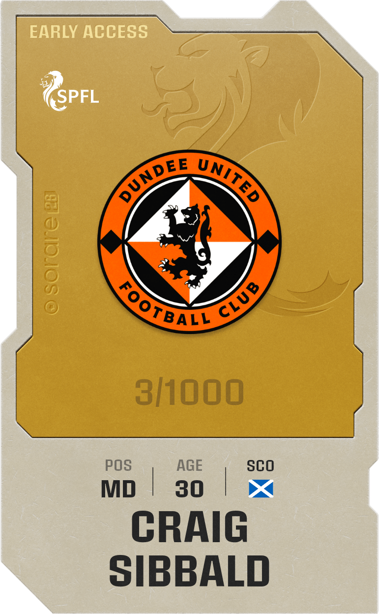 Craig Sibbald 2025-26 • Limited 3/1000