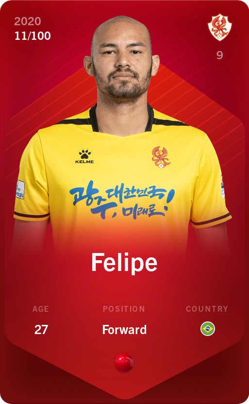 Sorare - Sorare Official - Felipe 2020-21 • Rare 11/100 - NFT # 80067595038752299360408665829976930860190134978654887049259110879919609202366