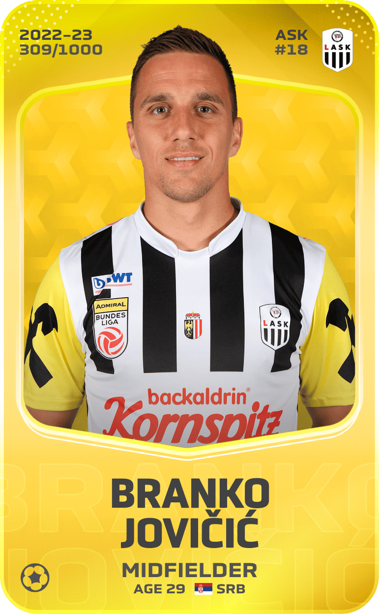 Branko Jovičić 2022-23 • Limited 309/1000