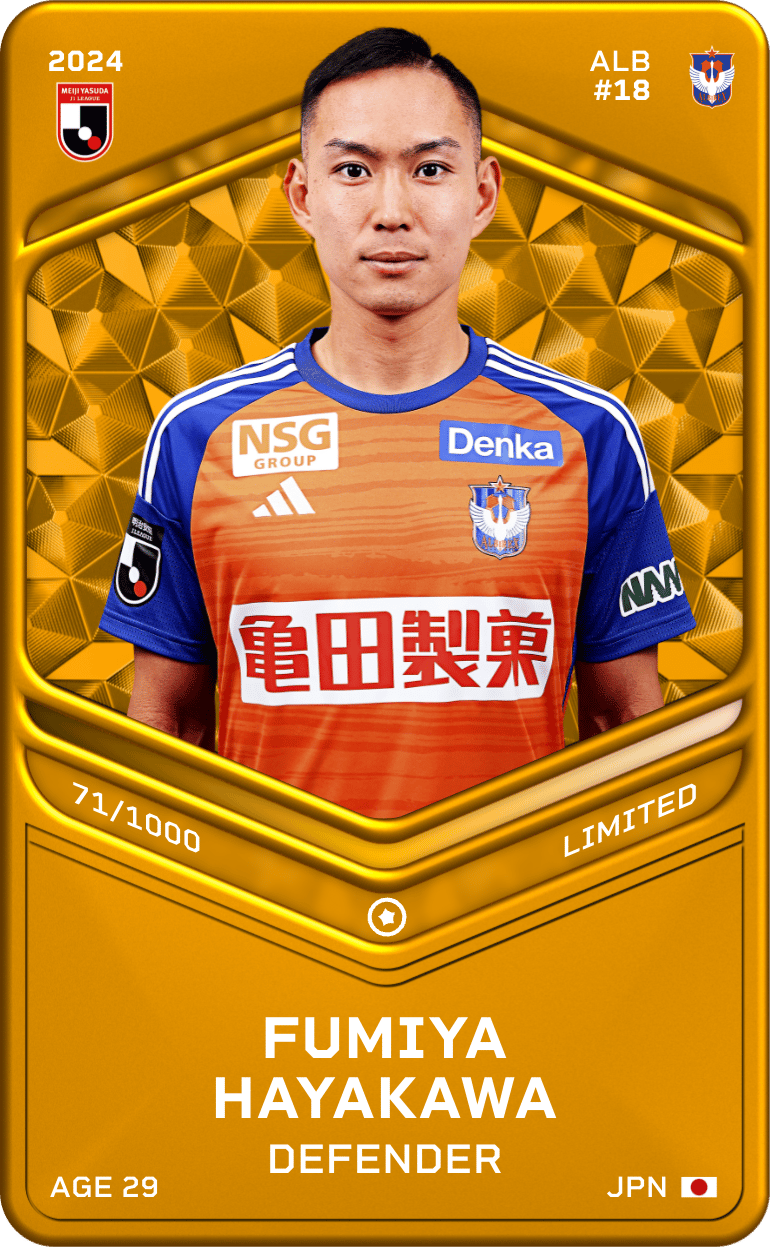 Fumiya Hayakawa 2024-25 • Limited 71/1000