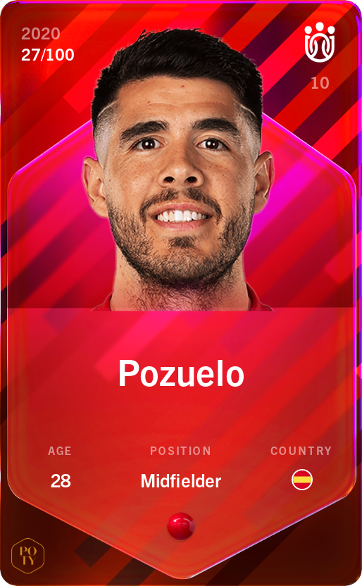 Sorare - Sorare Official - Pozuelo 2020-21 • Rare 27/100 - NFT # 20990355364993144016558059269755630871473673367071766221308717046922245278108