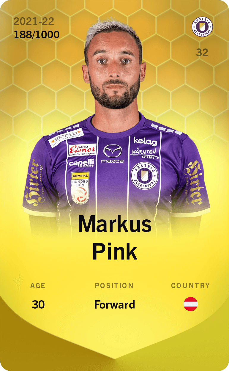Markus Pink 2021-22 • Limited 188/1000