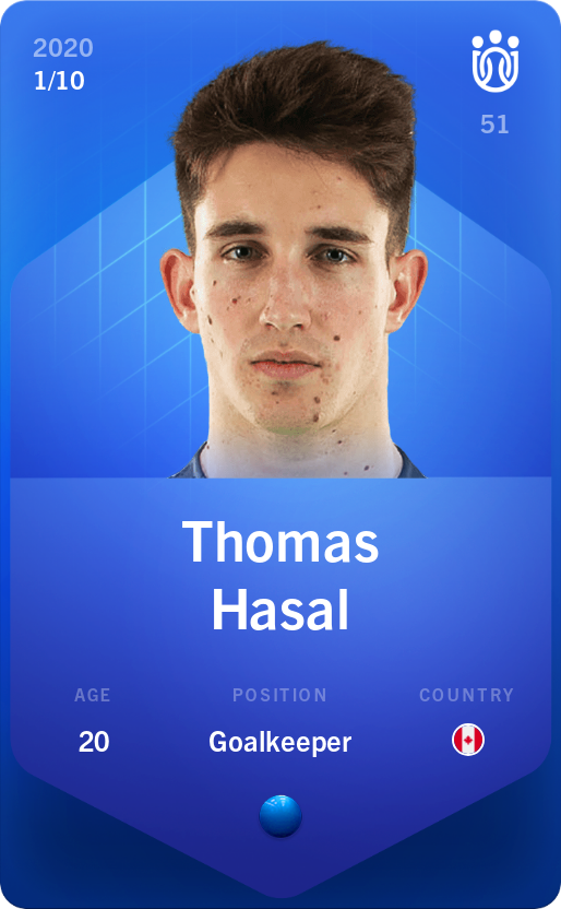 Sorare - Sorare Official - Thomas Hasal 2020-21 • Super Rare 1/10 - NFT # 107694246325415540921778176907087811163499494743065704295975928131516372433970