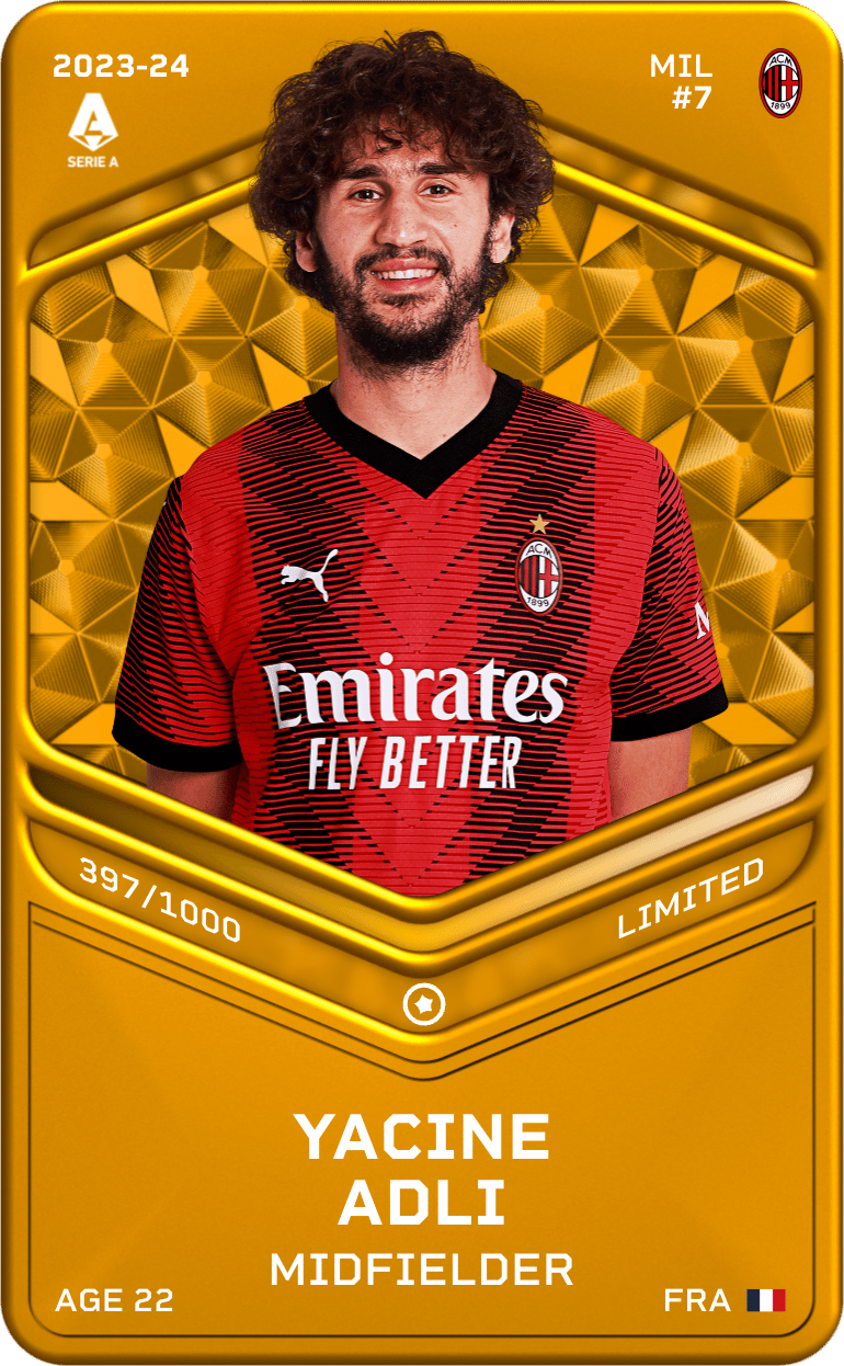 Yacine Adli 2023-24 • Limited 397/1000