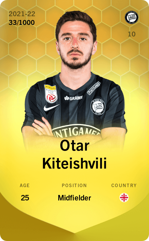 Otar Kiteishvili 2021-22 • Limited 33/1000