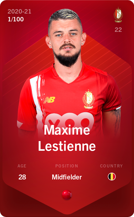 Sorare - Sorare Official - Maxime Lestienne 2020-21 • Rare 1/100 - NFT # 27014035883096955276600014256444776461909871546105356870879857997507759579000