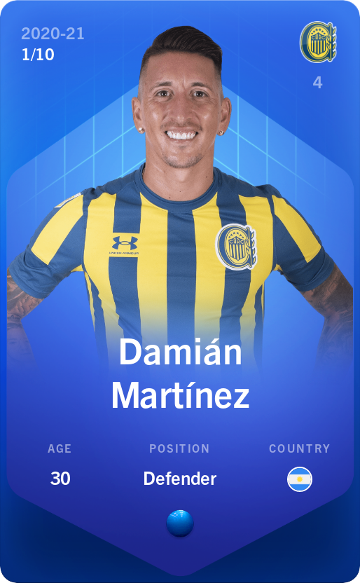 Sorare - Sorare Official - Damián Martínez 2020-21 • Super Rare 1/10 - NFT # 94408246703979495102402541383614724778477400805516307669557271431347399290571