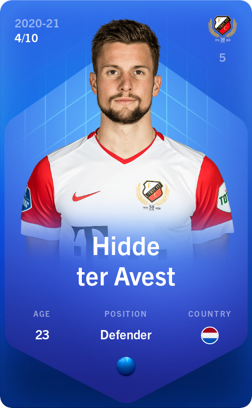 Sorare - Sorare Official - Hidde ter Avest 2020-21 • Super Rare 4/10 - NFT # 21696135837558882949827084719157588346357538464874754418523798482890429638582