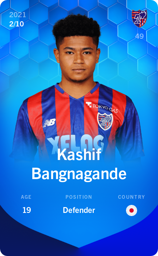 Sorare - Sorare Official - Kashif Bangnagande 2021-22 • Super Rare 2/10 - NFT # 111684796848534595240100128028174686221835143559959047252036324793967054426727