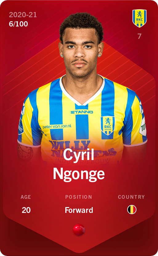 Sorare - Sorare Official - Cyril Ngonge 2020-21 • Rare 6/100 - NFT # 33108945191372312541255489770800210807539939263738795036102815330479112643207