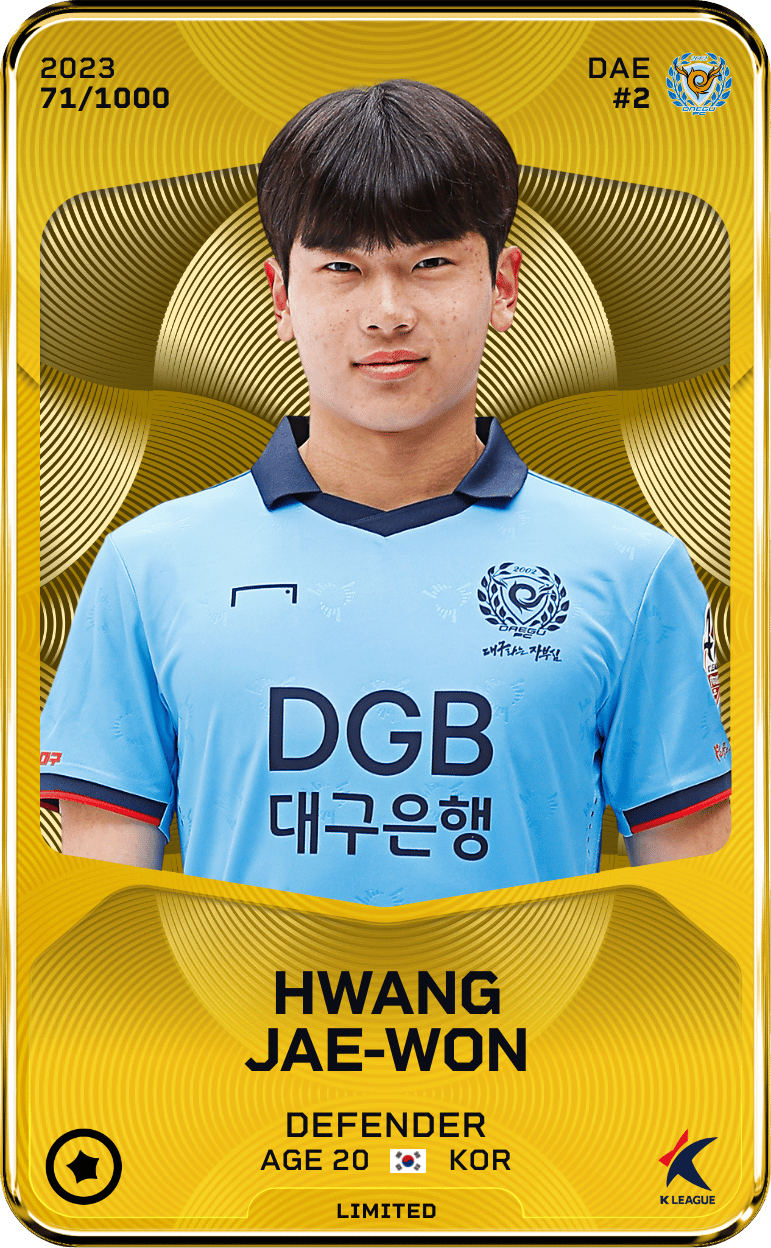 Hwang Jae-Won 2023-24 • Limited 71/1000
