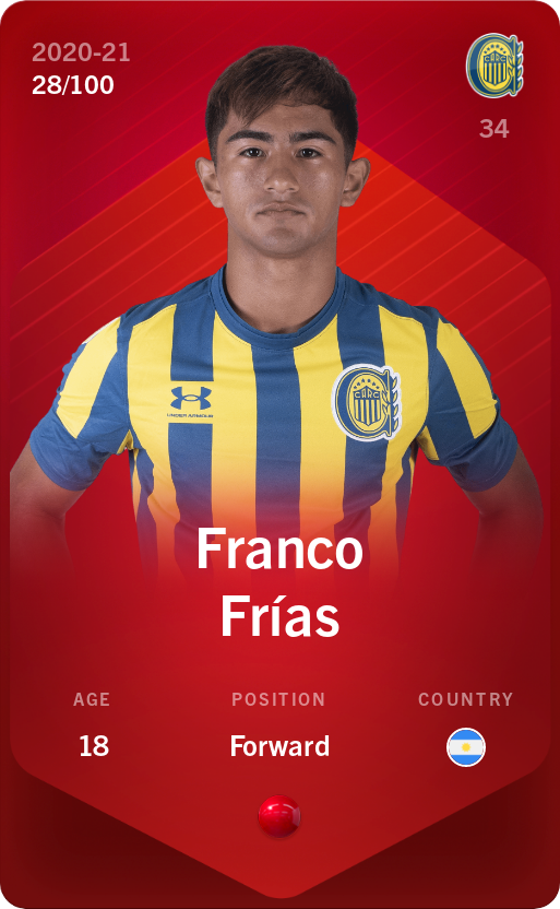 Sorare - Sorare Official - Franco Frías 2020-21 • Rare 28/100 - NFT # 10001347034023392079531997184155211600212933136415596684566335749144951850242