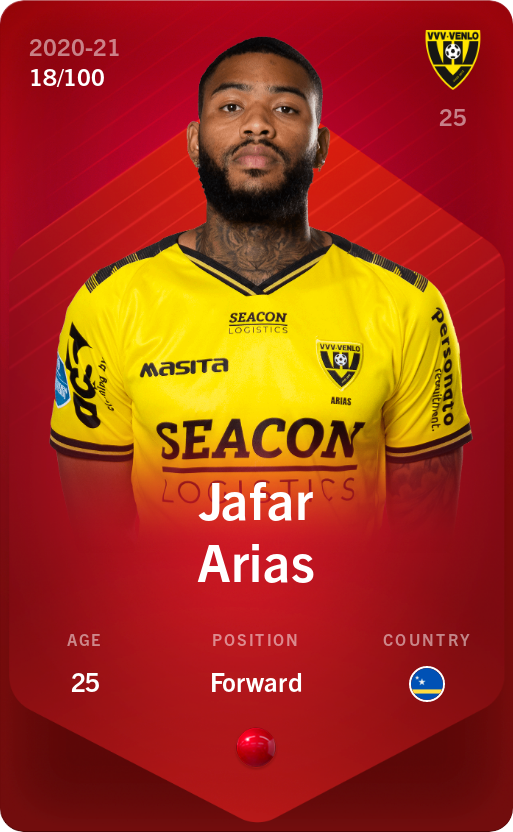 Sorare - Sorare Official - Jafar Arias 2020-21 • Rare 18/100 - NFT # 54846244297764745468963130239748991545934148849635964059274735023668723047298