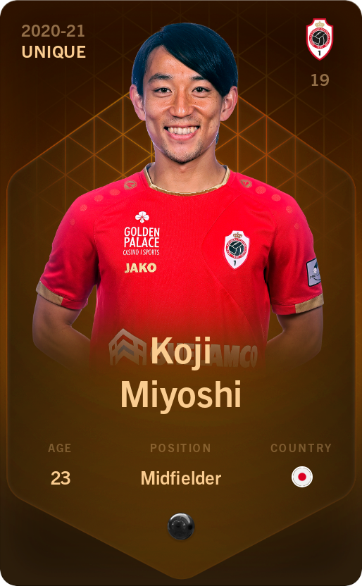 Sorare - Sorare Official - Koji Miyoshi 2020-21 • Unique - NFT # 97512569027755836825080884145529024669617289507417347790607283913560590816819