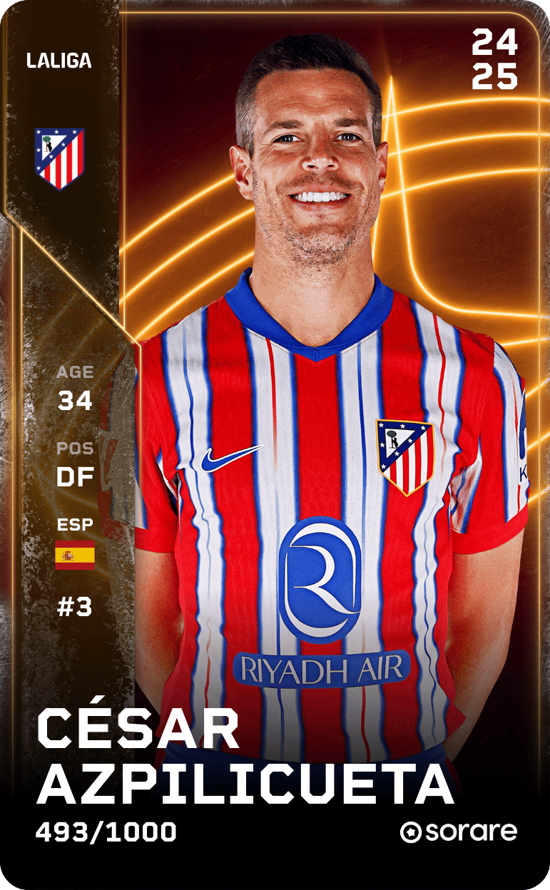 César Azpilicueta 2024-25 • Limited 493/1000