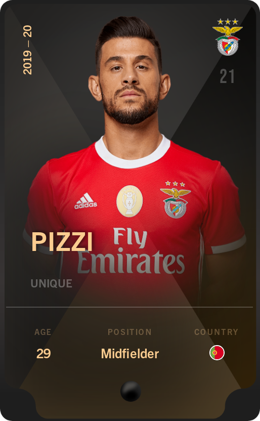 Sorare - Sorare Official - Pizzi 2019-20 • Unique - NFT # 53917637956960491156995323461248262778957196057014942984619591795898547386214