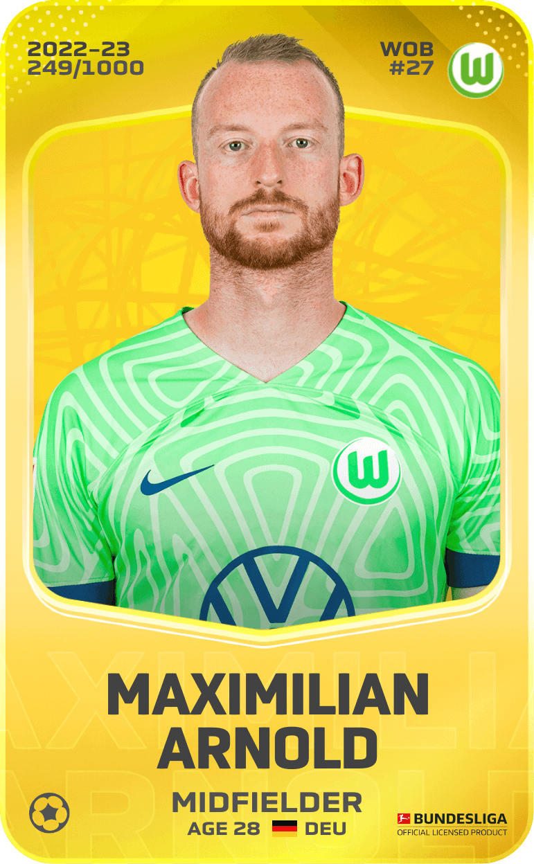 Maximilian Arnold 2022-23 • Limited 249/1000