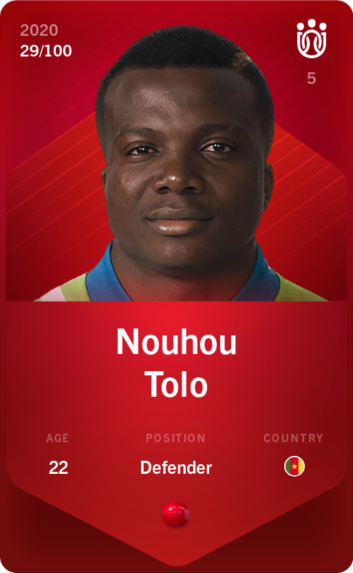 Sorare - Sorare Official - Nouhou Tolo 2020-21 • Rare 29/100 - NFT # 93245294583617857152144014984087733598228137032598406244064120337047709046744